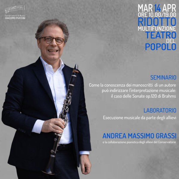 Gallarate, Conservatorio ‘Puccini’, 14 aprile 2026: seminario e laboratorio