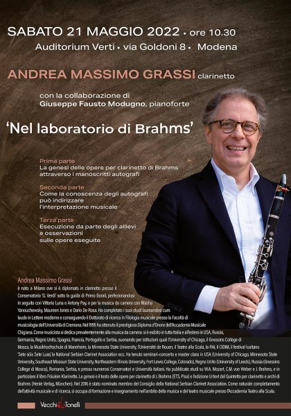 Modena, 21 maggio 2022: seminario «Nel laboratorio di Brahms»